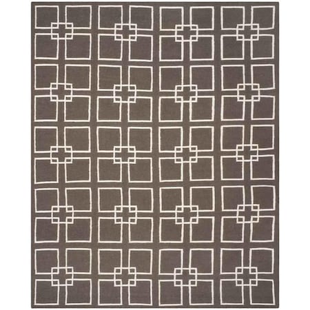 Safavieh 8 X 10 Ft. Martha Stewart Flat Weave Large Rectangle Area Rug, Tilled Soil Brown MSR1151E-8